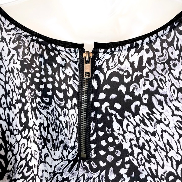 Silence + Noise Black and Gray Trapeze Dress - Picture 6 of 8